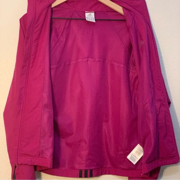 Adidas Women's Pink Jacket Full zip Pockets. - Picture 6 of 15